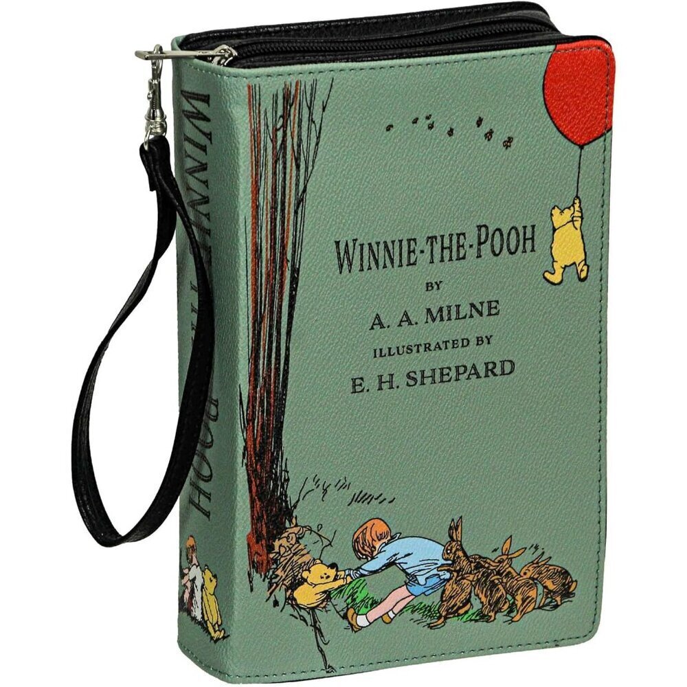 Literary Novelty Clutch Faux Leather Book-Shaped Handbag Crossbody Wallet